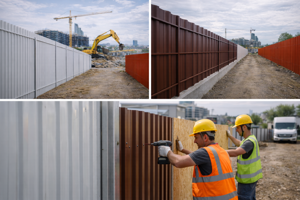 Trapez Sac Pano ile Şantiye Çevresi Kapama