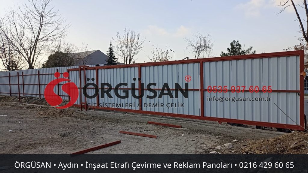 Aydın İnşaat Etrafı Çevirme ve Reklam Panoları | ÖRGÜSAN