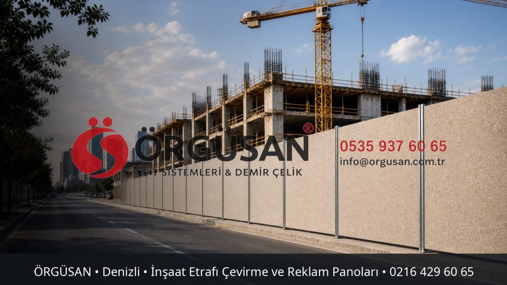 Denizli İnşaat Etrafı Çevirme ve Reklam Panoları | ÖRGÜSAN