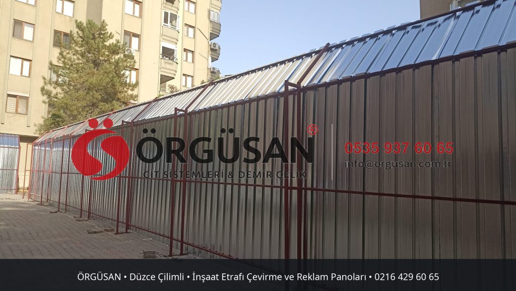 Düzce Çilimli İnşaat Etrafı Çevirme ve Reklam Panoları | ÖRGÜSAN