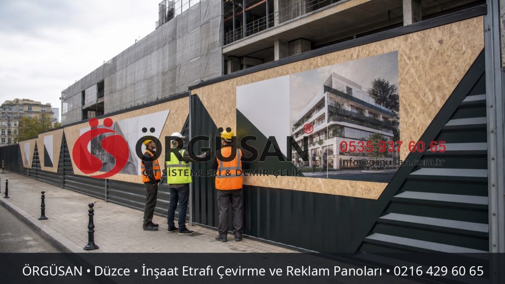Düzce İnşaat Etrafı Çevirme ve Reklam Panoları | ÖRGÜSAN