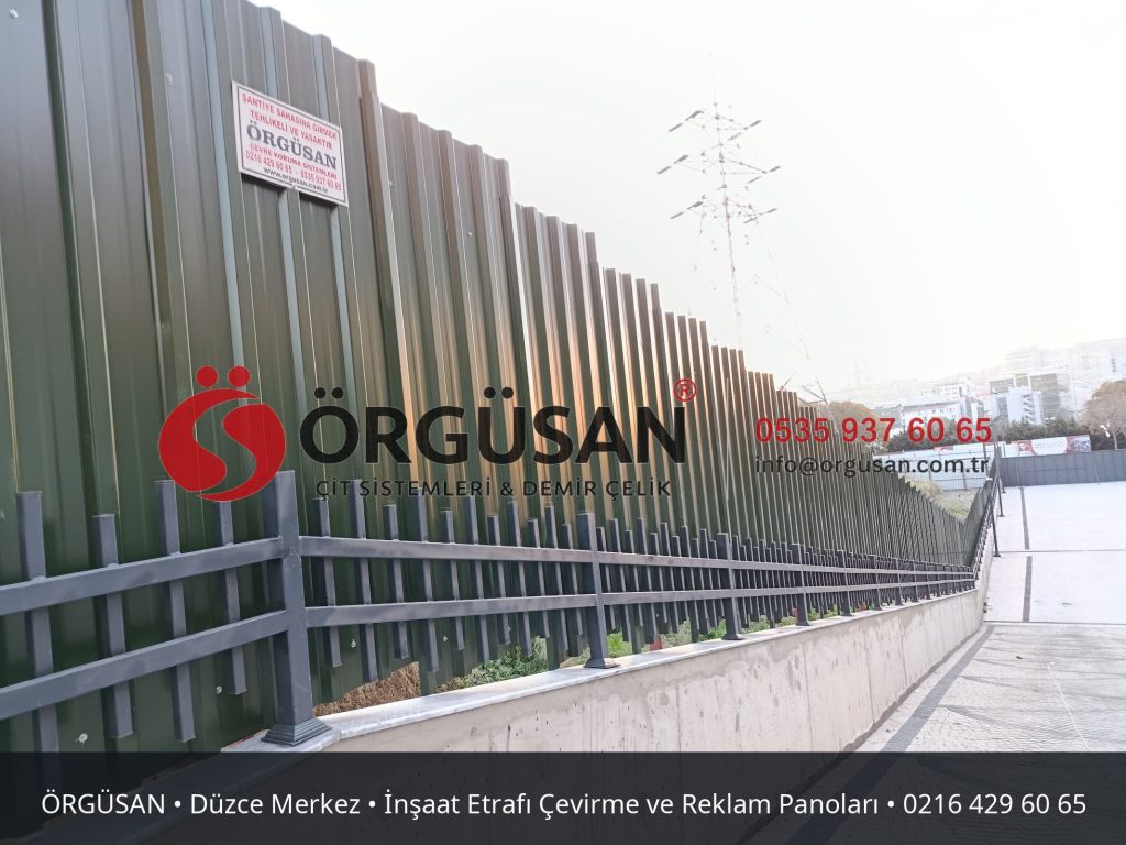 Düzce Merkez İnşaat Etrafı Çevirme ve Reklam Panoları | ÖRGÜSAN
