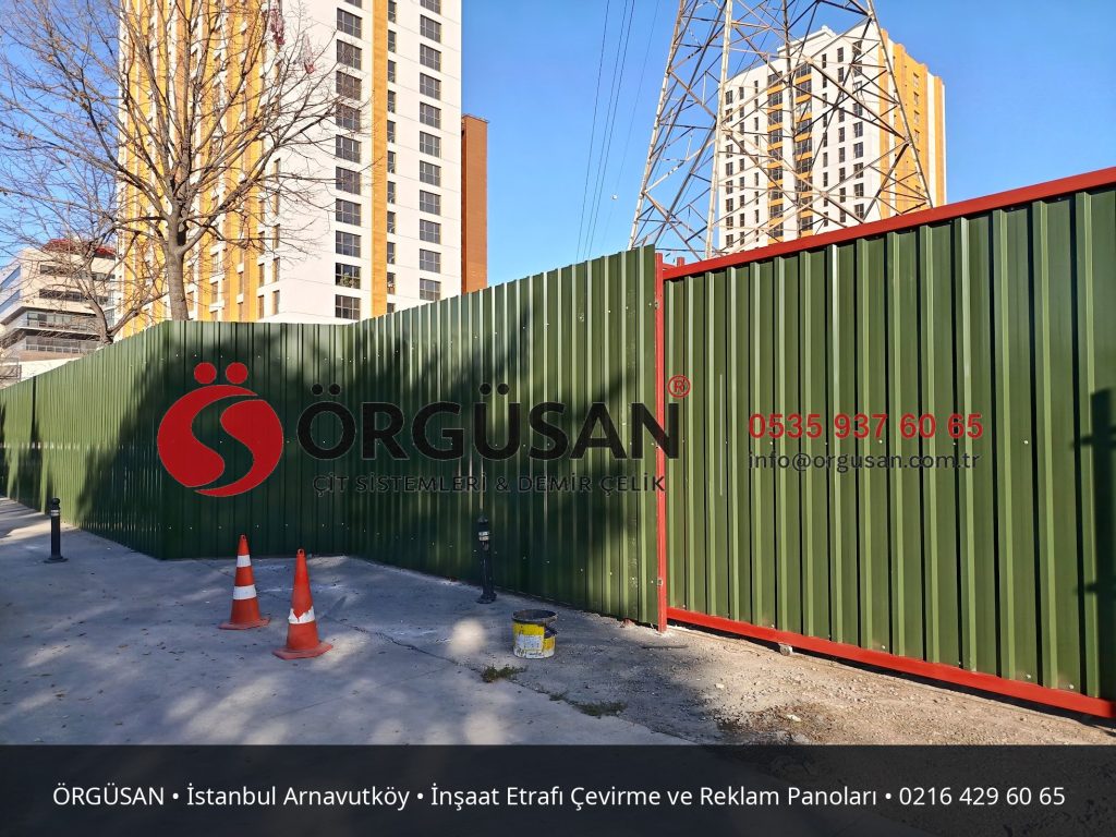 İstanbul Arnavutköy İnşaat Etrafı Çevirme ve Reklam Panoları | ÖRGÜSAN