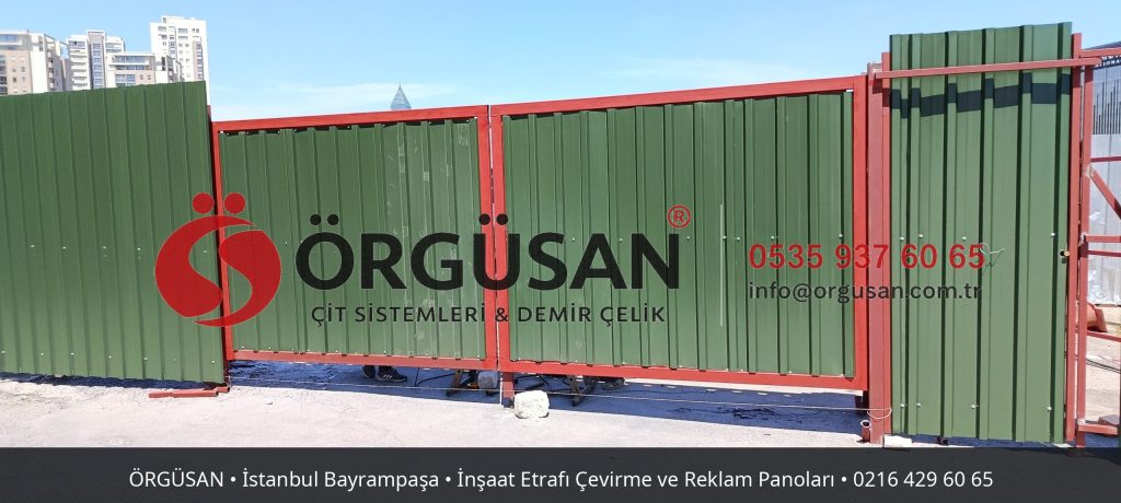 İstanbul Bayrampaşa İnşaat Etrafı Çevirme ve Reklam Panoları | ÖRGÜSAN