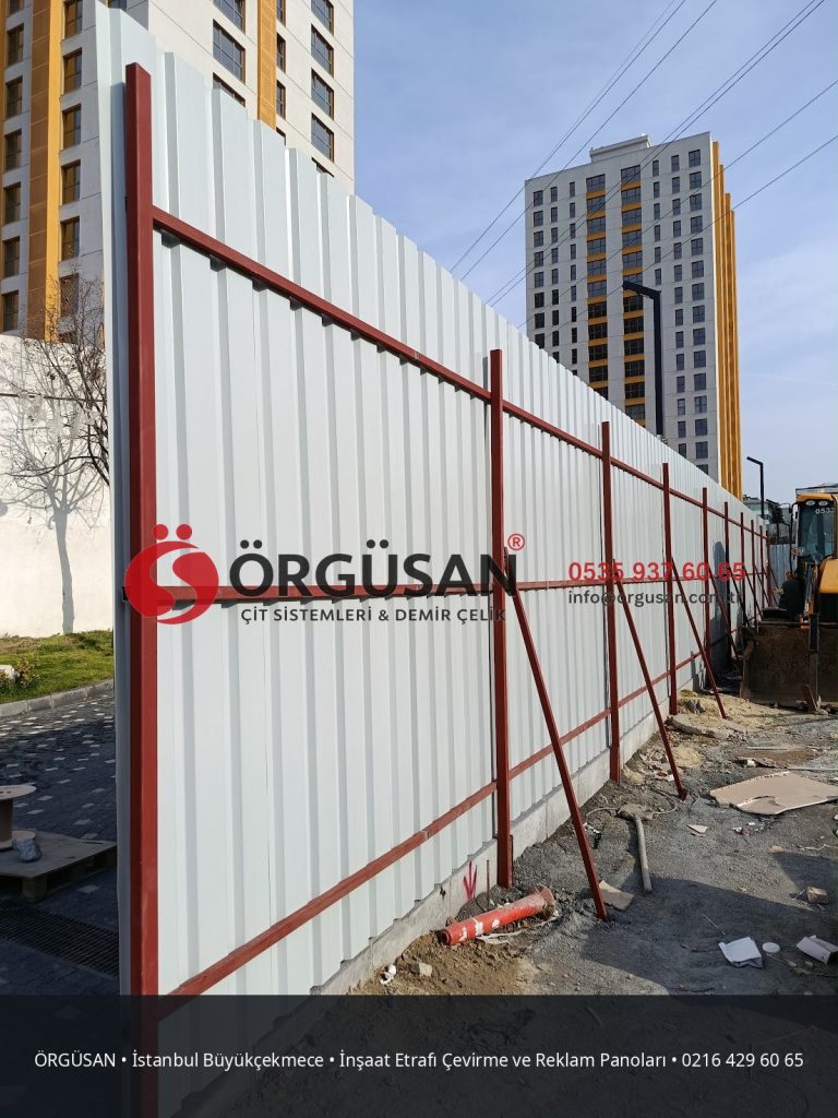 İstanbul Büyükçekmece İnşaat Etrafı Çevirme ve Reklam Panoları | ÖRGÜSAN