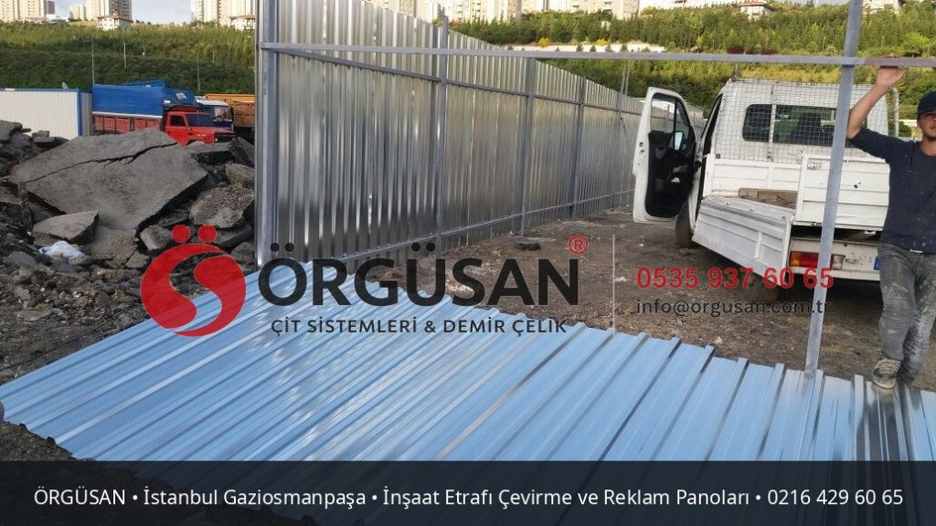 İstanbul Gaziosmanpaşa İnşaat Etrafı Çevirme ve Reklam Panoları | ÖRGÜSAN