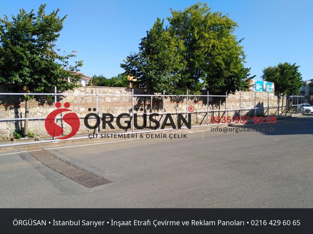 İstanbul Sarıyer İnşaat Etrafı Çevirme ve Reklam Panoları | ÖRGÜSAN