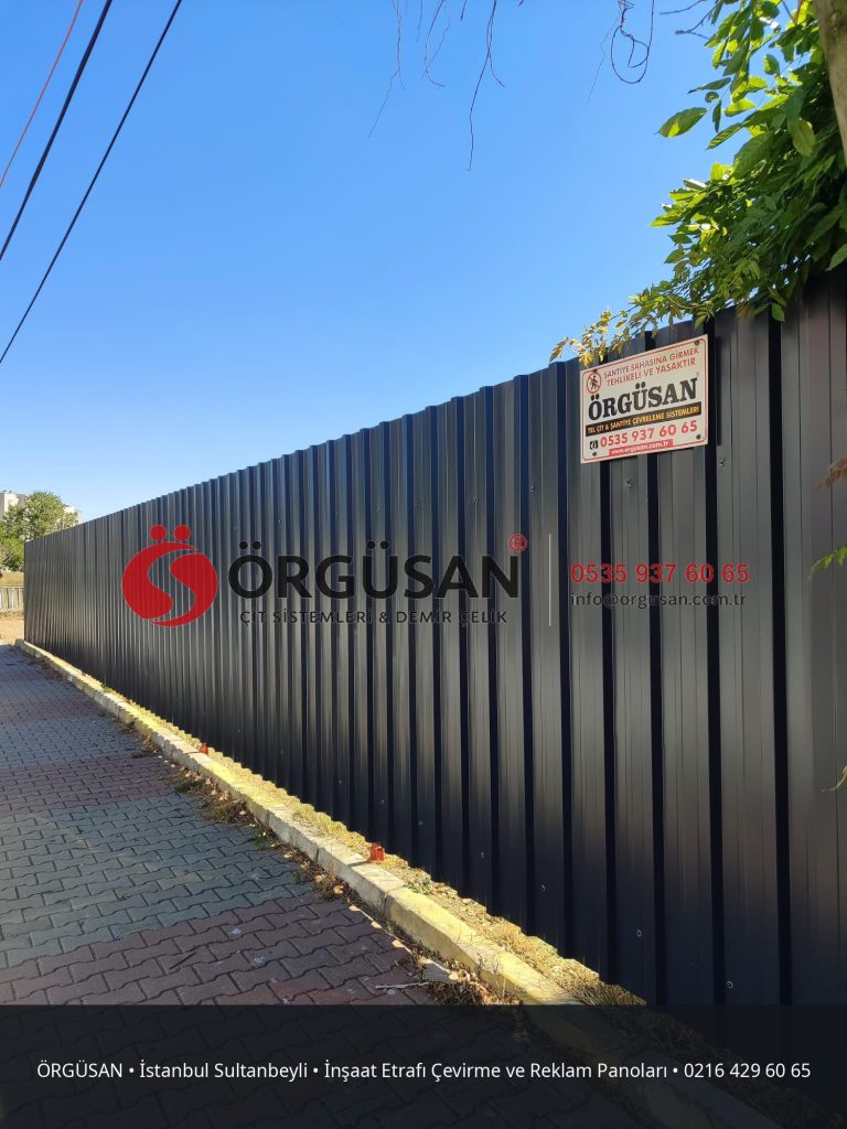 İstanbul Sultanbeyli İnşaat Etrafı Çevirme ve Reklam Panoları | ÖRGÜSAN