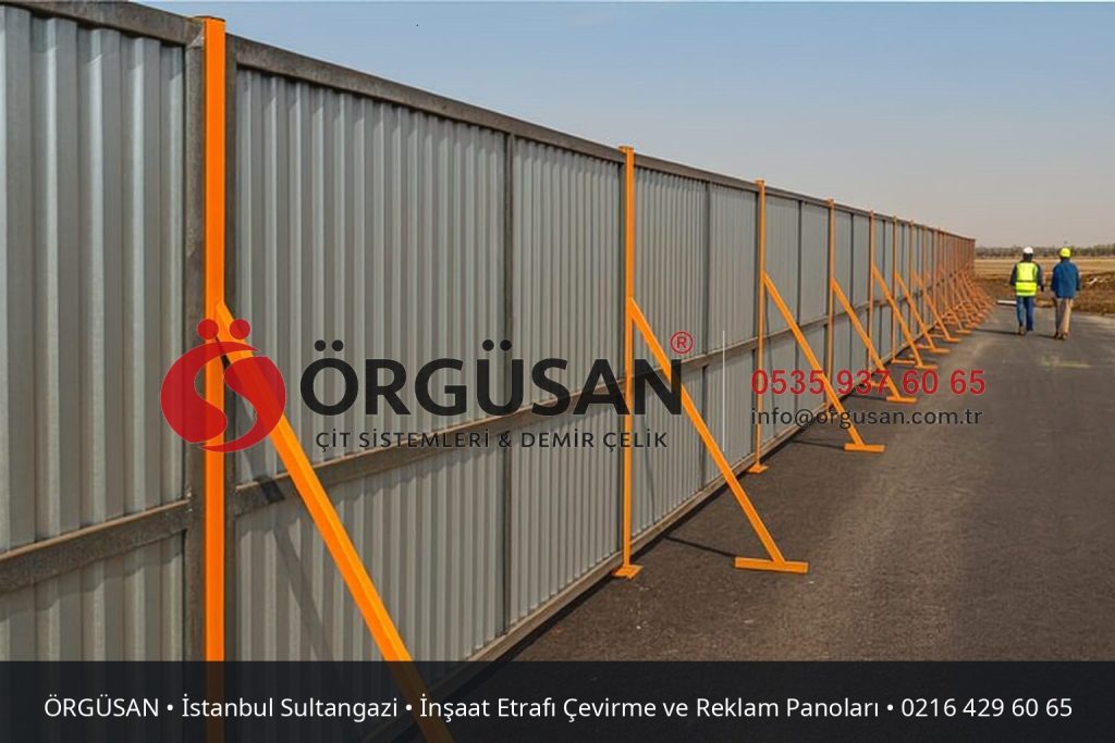 İstanbul Sultangazi İnşaat Etrafı Çevirme ve Reklam Panoları | ÖRGÜSAN