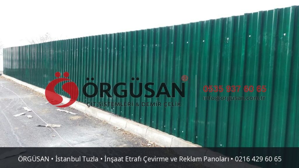 İstanbul Tuzla İnşaat Etrafı Çevirme ve Reklam Panoları | ÖRGÜSAN