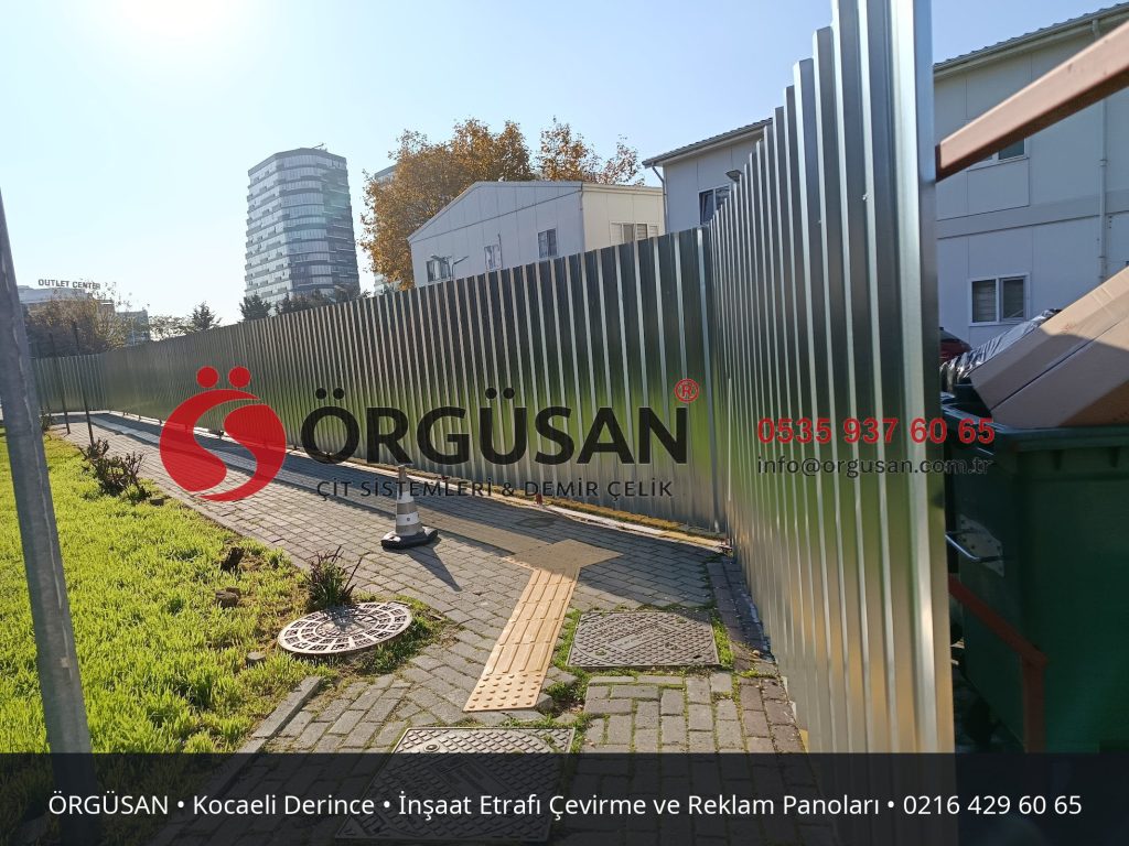 Kocaeli Derince İnşaat Etrafı Çevirme ve Reklam Panoları | ÖRGÜSAN