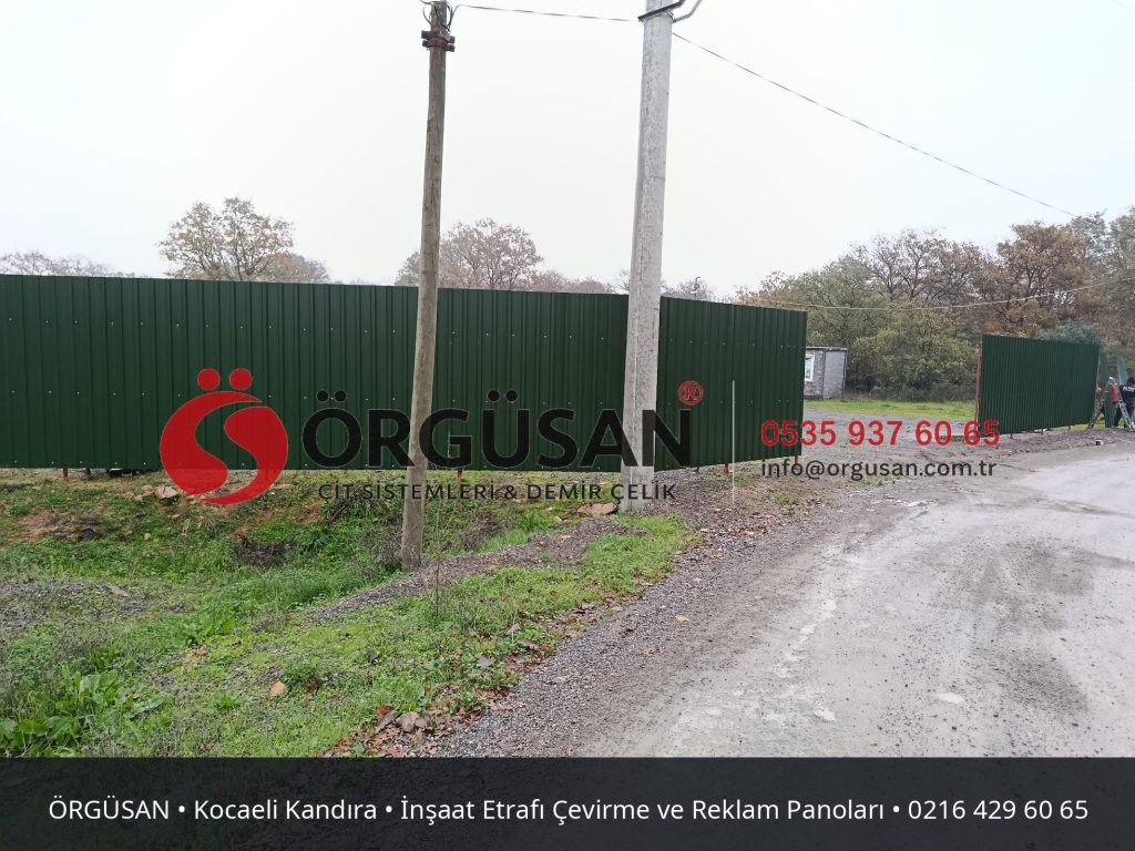 Kocaeli Kandıra İnşaat Etrafı Çevirme ve Reklam Panoları | ÖRGÜSAN