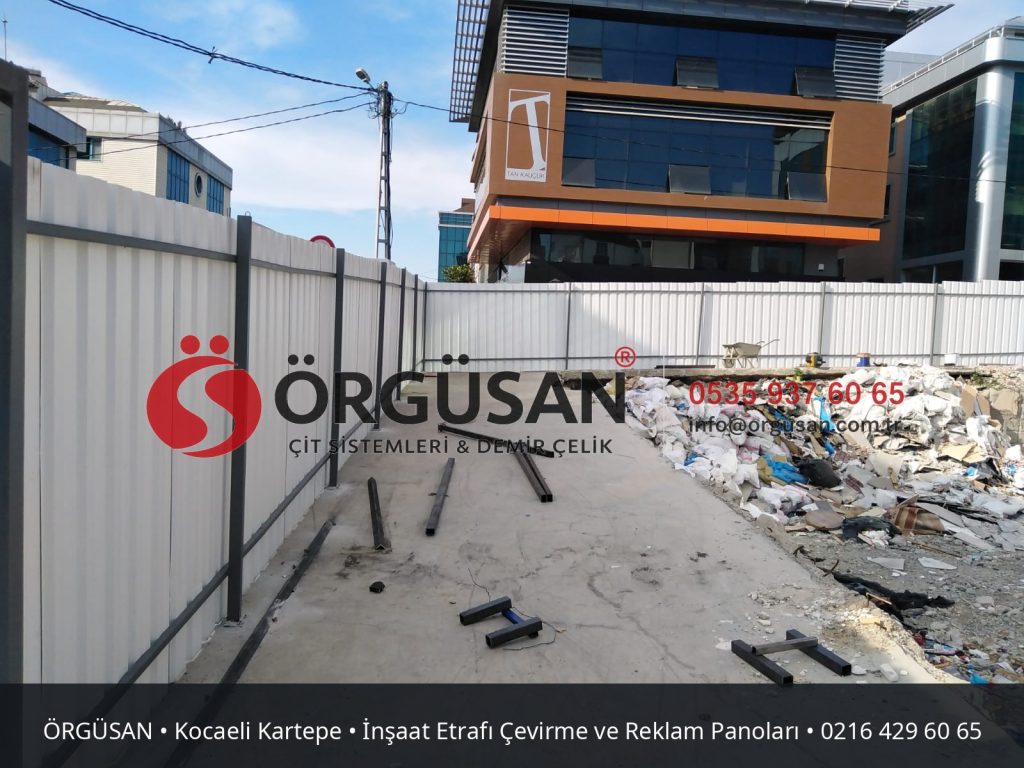 Kocaeli Kartepe İnşaat Etrafı Çevirme ve Reklam Panoları | ÖRGÜSAN