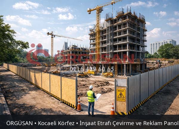 Kocaeli Körfez İnşaat Etrafı Çevirme ve Reklam Panoları | ÖRGÜSAN