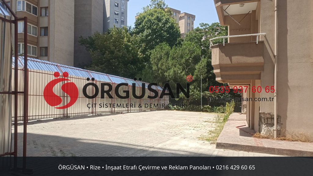 Rize İnşaat Etrafı Çevirme ve Reklam Panoları | ÖRGÜSAN