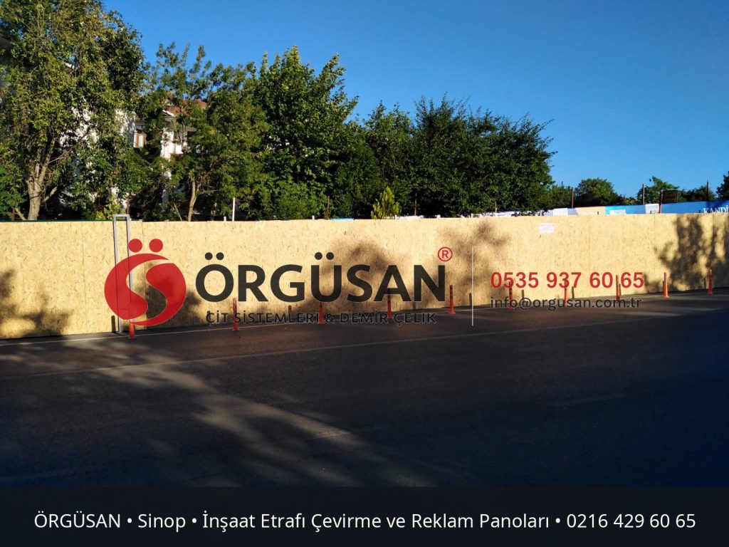 Sinop İnşaat Etrafı Çevirme ve Reklam Panoları | ÖRGÜSAN