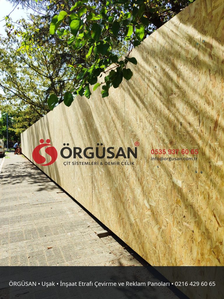 Uşak İnşaat Etrafı Çevirme ve Reklam Panoları | ÖRGÜSAN